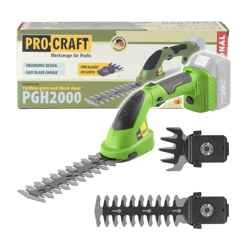 Aku nůžky na trávu Procraft PGH2000 (bez baterie a nabíječky)