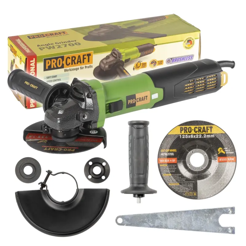 Bruska úhlová Procraft PW2700, 125mm | PW2700