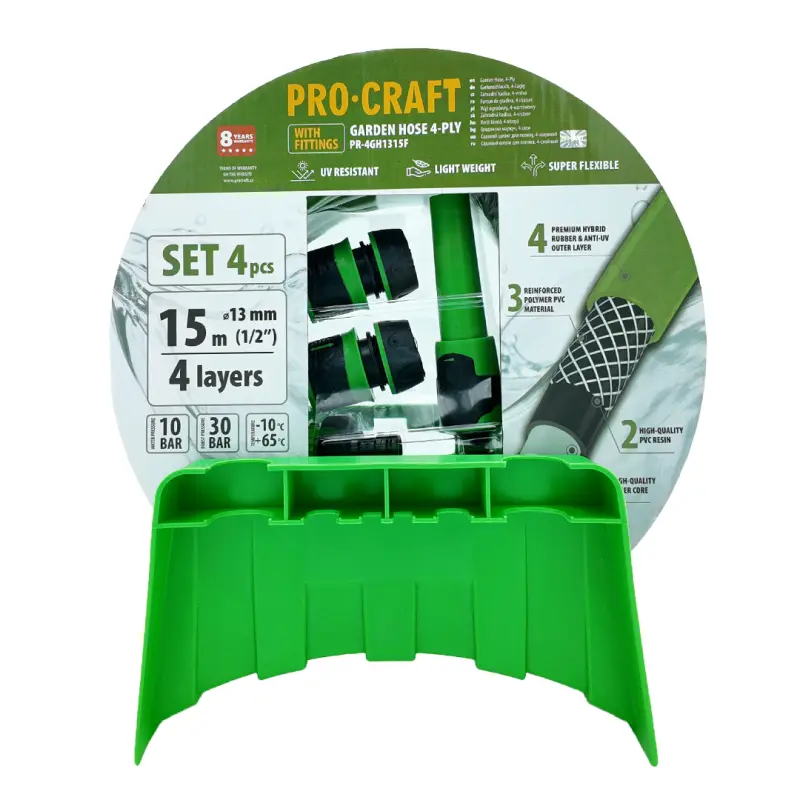 Zelená zahradní hadice Procraft PR-4GH1315F | PR-4GH1315F