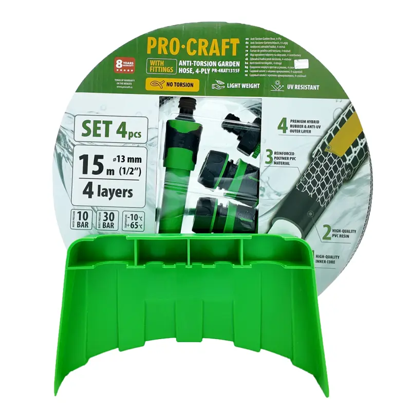 Černo-žlutá zahradní hadice Procraft PR-4KAT1315F | PR-4KAT1315F