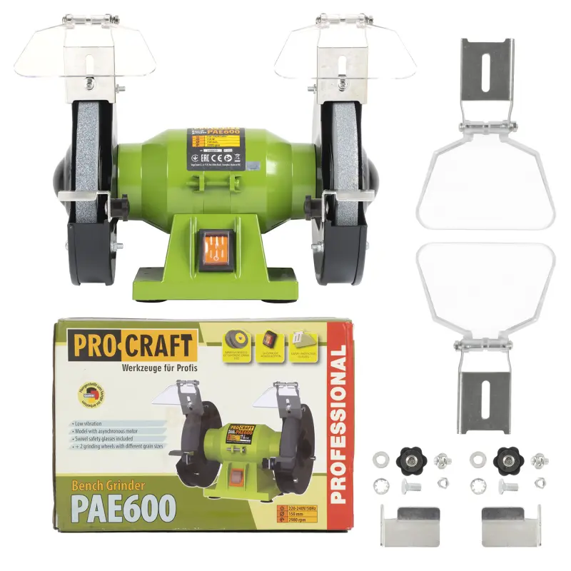 Bruska stolní dvoukotoučová PROCRAFT PAE600, 150W | PAE600