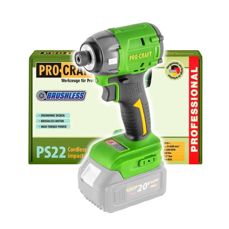 Aku rázový utahovák Procraft PS22bb (bez baterie a nabíječky) | PS22bb
