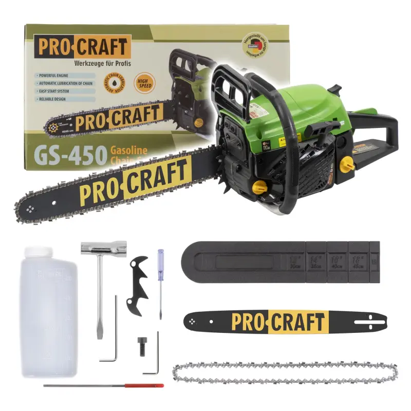 Benzínová řetězová pila Procraft GS-450 | GS-450