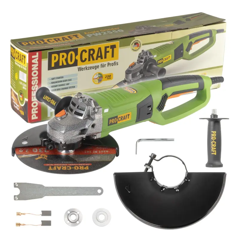 Bruska úhlová Procraft PW2550, 230mm | PW2550