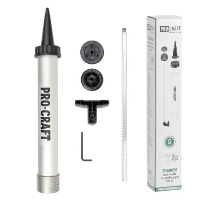 ALU trubicový zásobník 600ml pro měkké tuby Procraft TH60020 pro aku pistole na tmel PC20bb (PRCTH60020)