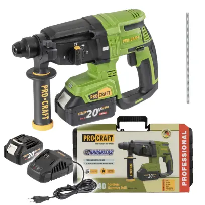 Aku vrtací kladivo Procraft PHA40 SDS Plus