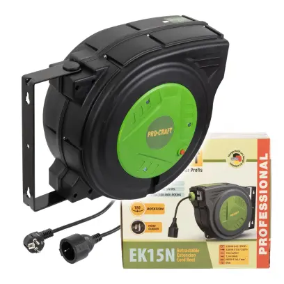 Samonavíjecí prodlužovací kabel, buben Procraft EK15N (PRCEK15N)