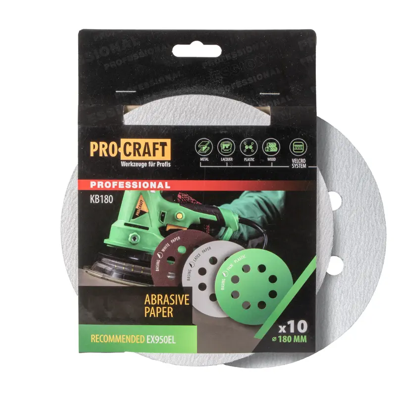 Brusný výsek (papír) 10 ks. Procraft КB180.60 | KB180.60