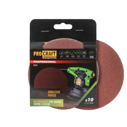 Brusný výsek (papír) 10 ks. Procraft К125.150 (PRCK125.150)