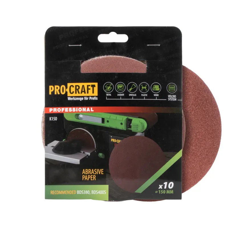 Brusný výsek (papír) 10 ks. Procraft К150.180 | K150.180