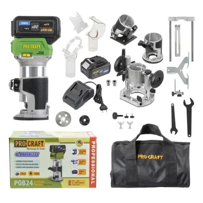 Frézka horní Procraft POB24-1b-f s příslušenstvím 3v1 (PRCPOB24-1b-f)