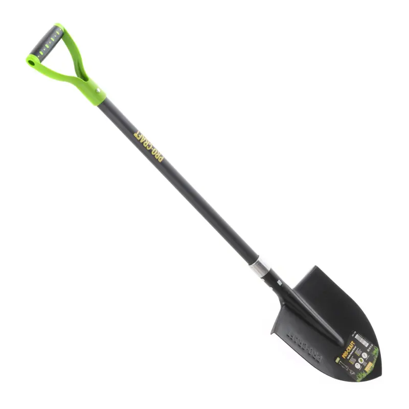 Rýč špičatý kovaný 22cm (nášlapy) se sklolaminátovou násadou 115cm Procraft GRS-1150 | GRS-1150