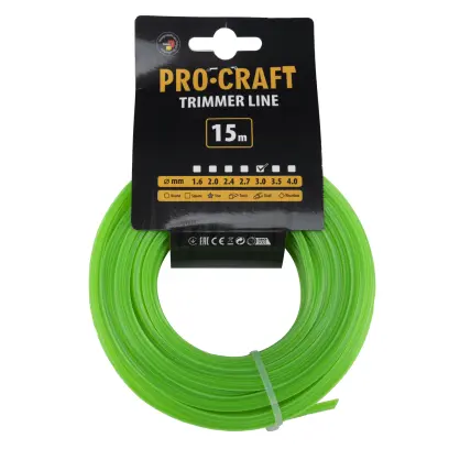 Struna žací (3mm) (15m) hvězda PROCRAFT ZI-3/15 (PRCZI-3/15)