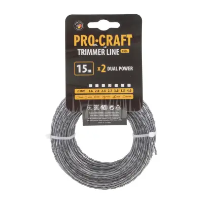 Struna žací (s výztuhou) (2.7mm) (15m) spirála PROCRAFT SP/J-2.7/15 (PRCSP/J-2.7/15)