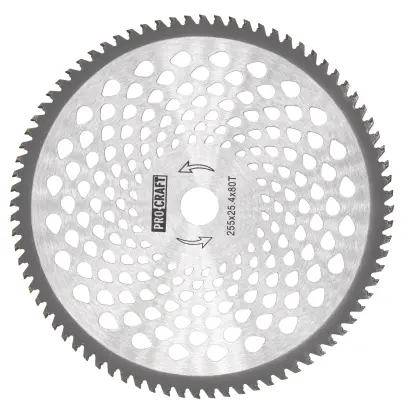 Nůž křovinořezu (kotouč) (D255*25.4) 60T karbid wolframu PROCRAFT