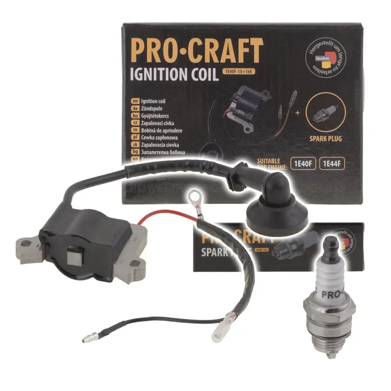Cívka zapalování + svíčka 1E40F/44F PROCRAFT | 1E40F-15+16E