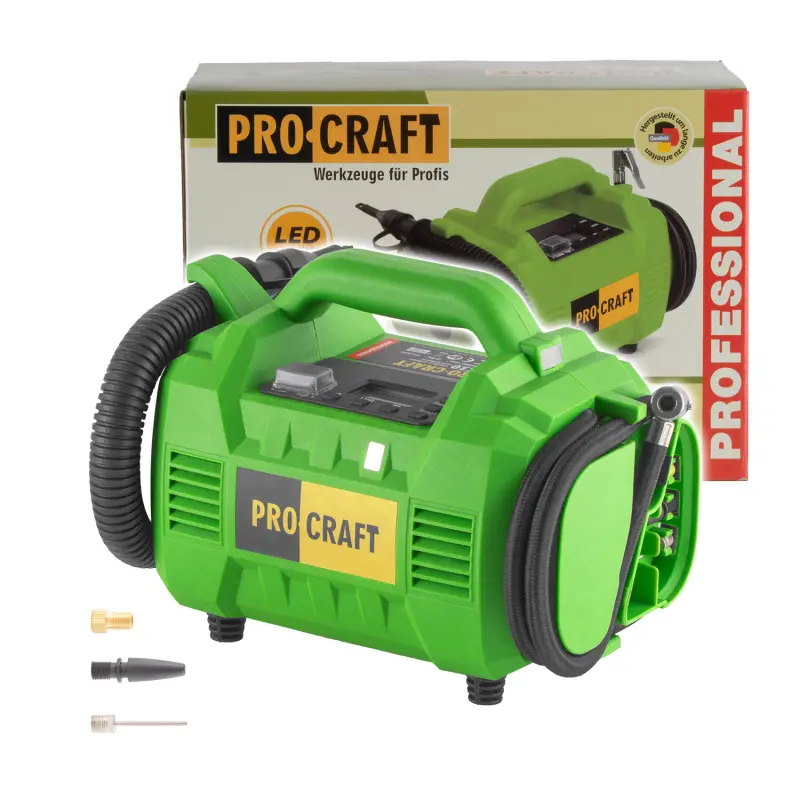 Aku kompresor LK30 Procraft s kombinací nafukování hubicí (bez baterie a nabíječky) | LK30 bb