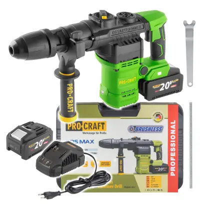 Aku vrtací kladivo  Procraft PHA50-1b-c SDS MAX