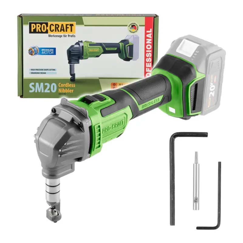 Aku nůžky na plech Procraft SM20 (bez baterie a nabíječky) | SM20bb