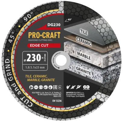 Diamantový kotouč Edge Cut Procraft DG230 (PRCDG230)