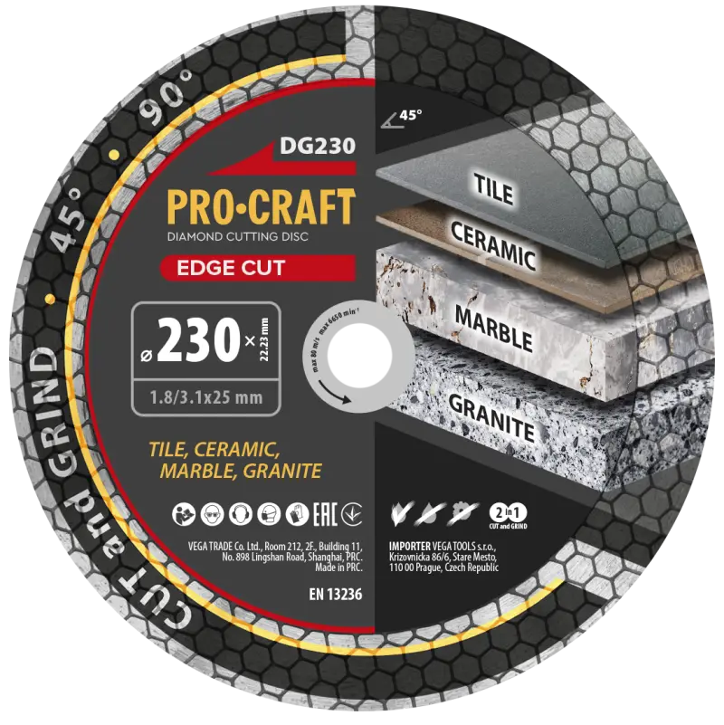 Diamantový kotouč Edge Cut Procraft DG230 | DG230