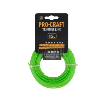 Struna žací (2.7mm) (15m) spirála PROCRAFT SP-2.7/15 (PRCSP-2.7/15)