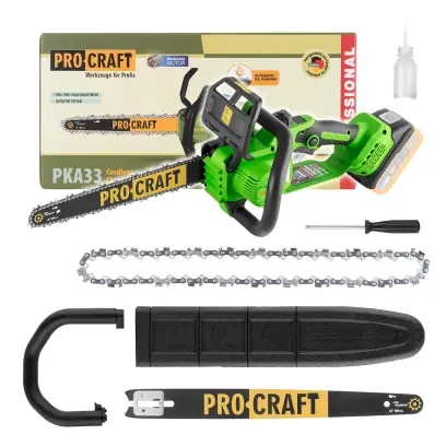 Aku řetězová pila Procraft PKA33 (bez baterie a nabíječky)
