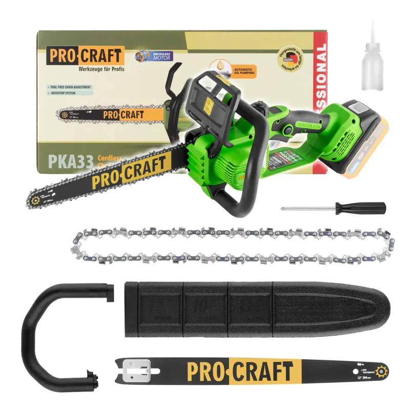 Aku řetězová pila Procraft PKA33 (bez baterie a nabíječky) | PKA33-BB