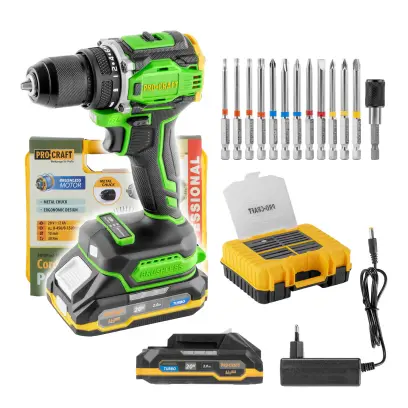 Aku šroubovák Procraft PA18Pro2 + sada bitů