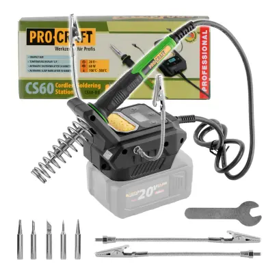 Aku pájecí stanice Procraft CS60bb (bez baterie a nabíječky)