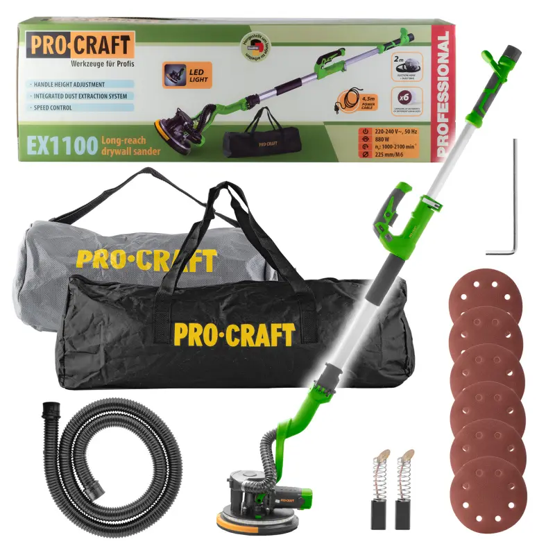 Bruska na sádrokarton s vysavačem Procraft EX1100 | EX1100