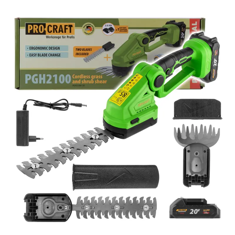 Aku nůžky na trávu a keře Procraft PGH2100 | PGH2100