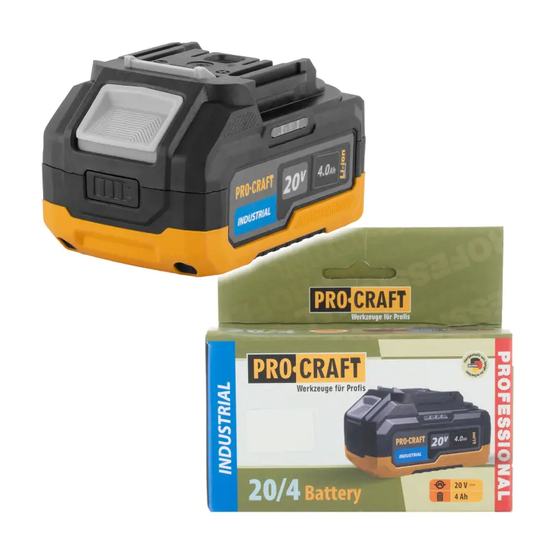 Baterie akumulátorová 20V Li-ion, 4000mAh Procraft 20/4 Industrial | 20/4 Industrial