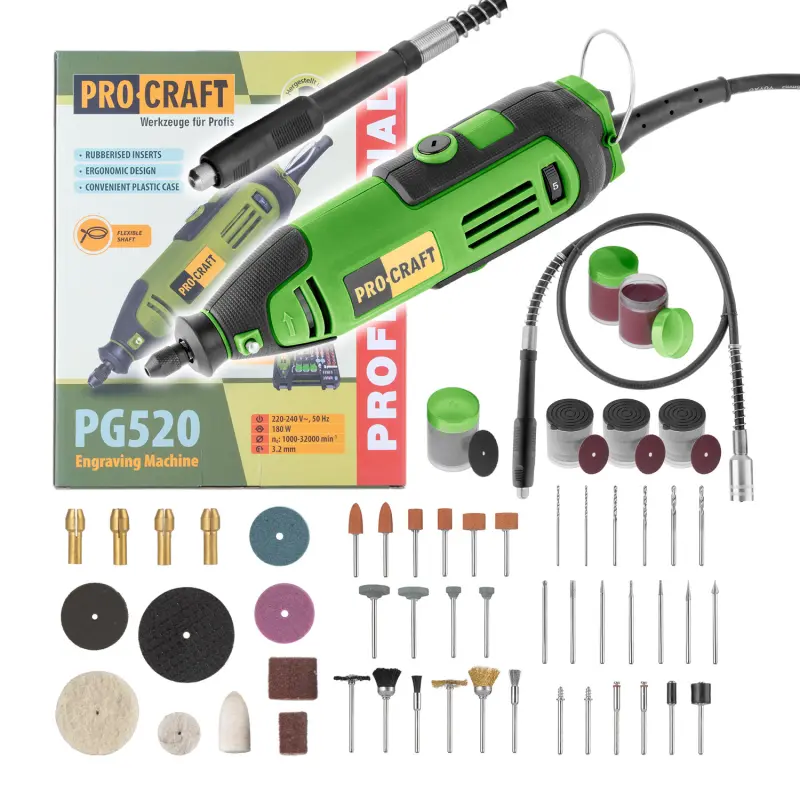 Bruska přímá s ohebným nástavcem Procraft PG520 | PG520