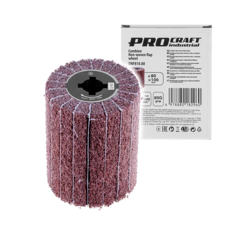 Brusný lamelový válec z netkané textilie Procraft DNF810.80 | DNF810.80