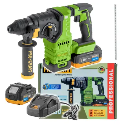 Aku vrtací kladivo Procraft PHA30-1B SDS Plus