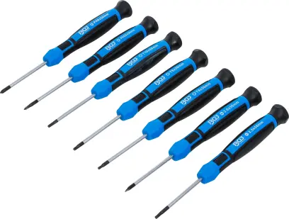 Přesné šroubováky SL, PH a T-profil BGS 4881 Sada 7 dílů (BGS104881)