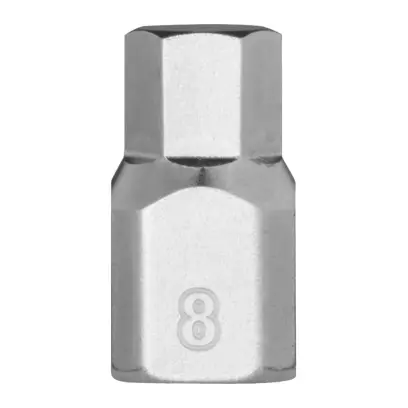 Krátká hlavice Milwaukee 1/4" 8mm HEX Stubby Bit Socket, 4932500480