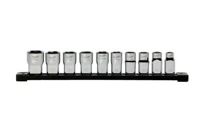 Sada nástrčných hlavic Milwaukee 1/2″, Metric socket, 10 ks, 4932501804