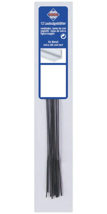 Pilové plátky Bernardo - listy pro lupínkové pily 130 mm. Velikost 0 - jemné pro kov, tvrdé dřevo (12 ks) (BER112193)