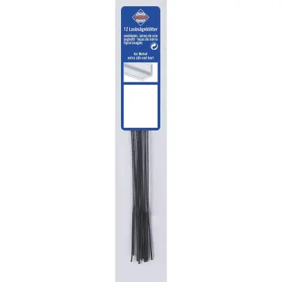 Pilové plátky Bernardo - listy pro lupínkové pily 130 mm. Velikost 0 - jemné pro kov, tvrdé dřevo (12 ks) (BER112193)