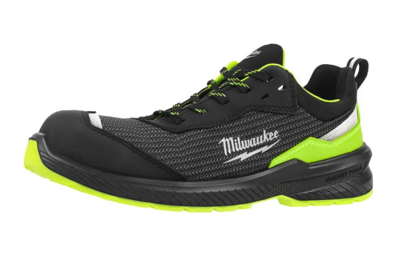 Bezpečnostní obuv Milwaukee FLEXTRED s vysokou viditelností, textilní svršek, FXT S1PS Green 1L616166 SC FO SR ESD, zelená barva (vel.41), 4932501355
