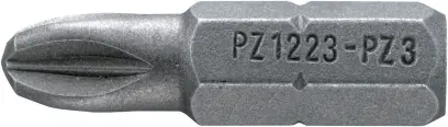 Bit 1/4" křížová drážka PZ1 L.25 mm