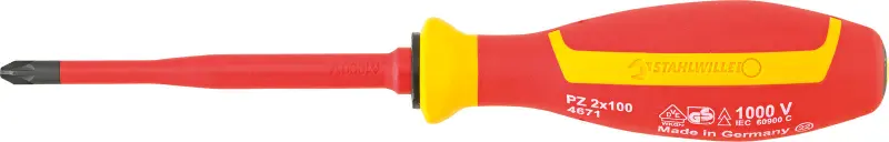 Šroubovák VDE PZ2 L.100 mm
