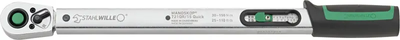 Momentový klíč 1/2" Stahlwille 50204115 Standard MANOSKOP® 721QR/15 QUICK (30 ÷ 150 Nm)