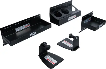 Magnetické odkládací přihrádky a držák na role BGS 74574 - 4 díly (BGS1074574)