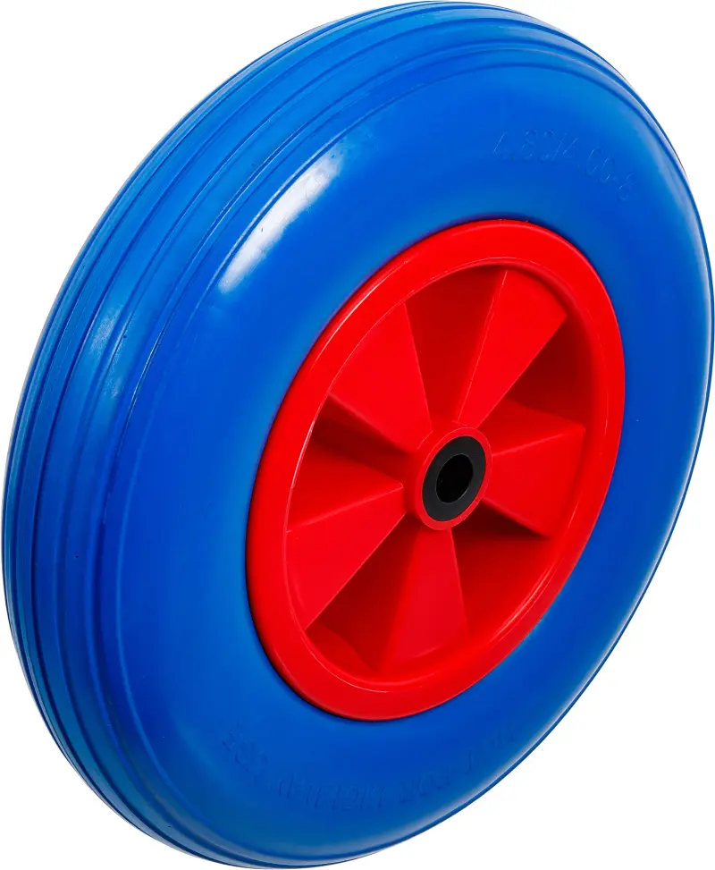 Kolo pro kolečko PU červené / modré 400 mm Kraftmann 80656 (BGS1080656)