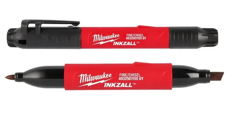 Značkovač Milwaukee INKZALL, oboustranný - jemný/plochý, jednotlivě (MI4932502326)