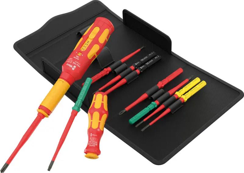 Wera 006634 Nářadí pro šroubové spoje rozvaděčů regulace otáček Kraftform Kompakt VDE Safe-Torque Basic 1 - 11 dílů (W05006634001)
