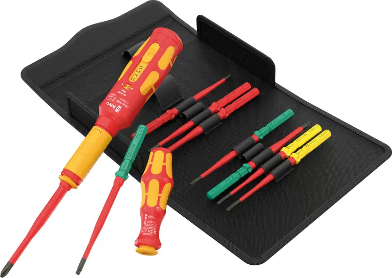 Wera 006635 Nářadí pro šroubové spoje rozvaděčů regulace otáček Kraftform Kompakt VDE Safe-Torque Basic 2 - 11 dílů (W05006635001)